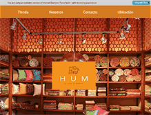 Tablet Screenshot of hum-india.com